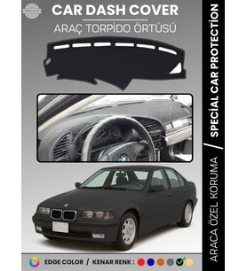 BMW E36 (1990-2000) Torpido Örtüsü Ön Göğüs Koruma Torpido Koruma Araca Özel Kaymaz Kolay Montaj