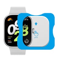Redmi Watch 4 Uyumlu Kolay Takılabilir Takma Aparatlı Temperli Cam Ekran Koruyucu
