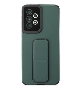 Mey İthalat® Samsung Galaxy A33 5G Kılıf Mega Standlı Silikon - Yeşil