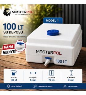 100 Lt Kare Su Deposu Vana Hediyemiz Model 1 Tankı Bidonu Karavan