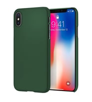 Apple iPhone XS İnce Mat Silikon Kılıf Haki