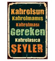 Ahşap MDF Poster (27x18cm)