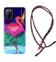 Omix X300 X500 X400 X600 X700 Kılıf Boyun Asklı Rasta Silikon Queen Flamingo 1748