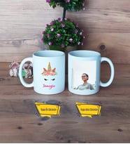 Unicorn Kupa Bardak Beyaz Fotoğraflı Arkadaşa Hediye Doğum Günü Hediyesi