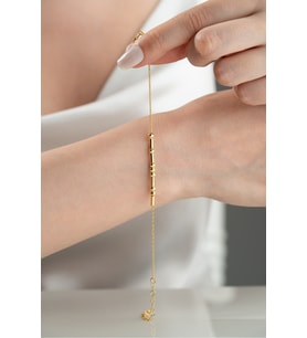 925 Ayar Gümüş Gold Trend Bileklik