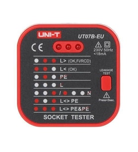 UNI-T UT07B-EU Priz Test Cihazı