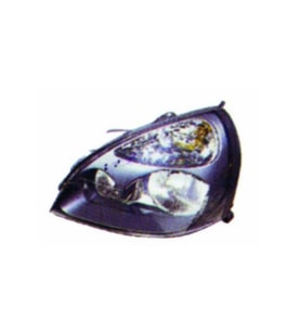 RENAULT CLİO ÖN FAR ELEKTRİKLİ SİYAH SOL 2001-2005 7701054058