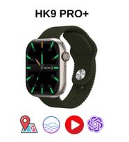 HK9 Pro Plus Watch 9 Amoled Ekranlı Oyun Yüklü Akıllı Saat Çift Kordon (Siyah)