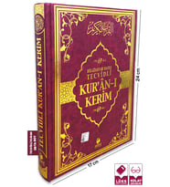 Tecvidli Kuran-ı Kerim Orta Boy Bordo Renk