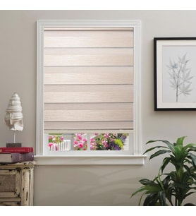 Hazır Hasır Bambu Zebra Stor Perde Kum Beji 100x200cm
