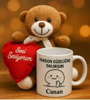 Ayıcık Ve Kalp Kupa
