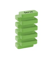 Serve Steps Silgi  Fosforlu Karton Açık Yeşil