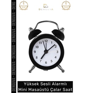 #ÇalarSaat Sessiz Akar Saniye Masaüstü Komodin Ofis Mutfak Salon Hediye Analog Dekoratif Çalar Saat