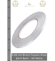 #ŞeritBant Kendinden Yapışkanlı Dekoratif 0.50cm 50 Metre Şık Karo Zemin Duvar Bronz Fayans Arası Şe