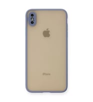 Apple iPhone XS Max Kılıf Montreal Silikon Kapak - Gri