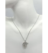Pearl Leaf Işıltı Çelik Kolye (40+5 cm)