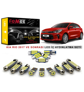 Kia Rio 2017 Sonrası LED İç Aydınlatma Ampul Seti FEMEX Parlak Beyaz