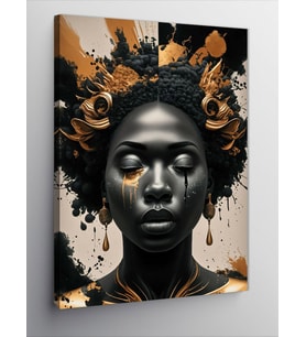 Kanvas Tablo Afro Amerikalı Kadın