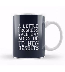 A Little Progress Each Day Adds Up Gym Inspiratio Kupa Bardak Porselen