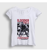 Presmono Kadın Beyaz Experiment Ufc Mma Güreş Aleksandr Karelin T-Shirt 497251tt (Beyaz)