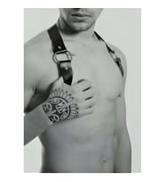 Erkek Deri Omuz Harness (Siyah)