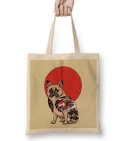 French Bulldog Yakuza Bez Çanta Uzun Saplı