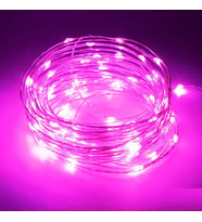 DEKOR DÜĞÜN IŞIKLARI PİNK LED LİGHT 2 METRE PEMBE PİLLİ LED IŞIK PEMBE LED IŞIK PEMBE IŞIK MİCRO LED