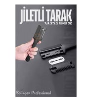ModaCar Jiletli Tarak Saç İnceltme Saç Kırığı İçin Jiletli Tarak Solingen Professional