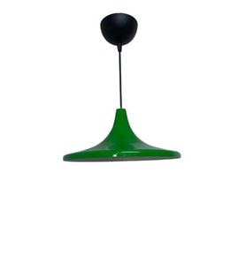 Dylight Retro Metal Dekoratif Rustik Yeşil Tekli Sarkıt Avize Çap 27 CM