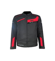 Motosiklet Montu Kısa 4 Mevsim Hörgüçlü Full Korumalı Maxdura Güçlendirilmiş Kumaş Motor Mont Red