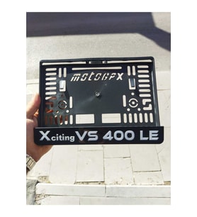 MOTORSİKLET PLAKALIK VS 400 LE LAZER KESİM PLEKSİ