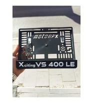 MOTORSİKLET PLAKALIK VS 400 LE LAZER KESİM PLEKSİ