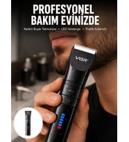 Şarjlı Tıraş Makinesi –Dijital Ekranlı, Hızlı Şarjlı, Profesyonel Kesim Seti Yeni Nesil