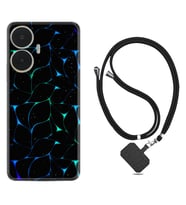 Realme C55 Kılıf Silikon Boyun Askılı İpli Desenli Silikon Naif Çizgiler 1680