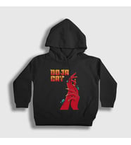 Presmono Unisex Çocuk Siyah Scarlet Müzik Doja Cat Kapüşonlu Sweatshirt 493167tt