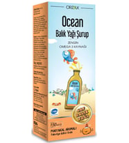 Orzax Ocean Balık Yağı Şurubu Portakal Aromalı 150ml