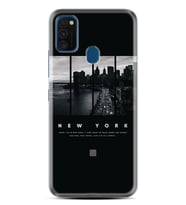 Samsung M21 M22 M23 M30 M31S M32 Kılıf Desenli Silikon New York 1612