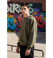 Erkek Bisiklet Yaka Düşük Kol Uzun Kol Sweatshirt Fonksiyonel Dayanıklı Kaliteli Konforlu Şık
