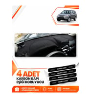 HONDA CR-V (2000-2006) Uyumlu Ön Torpido Koruma Kılıfı Halısı - Siyah