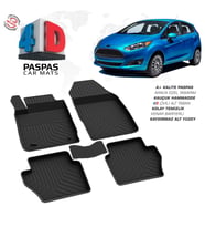 Ford Fiesta 4D Araca Özel Havuzlu Kauçuk Paspas 2015-2017 (Karışık)
