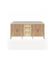 Kronos Konsol 4 Raflı 4 Kapaklı 220x59x99 Aytaşı-Çam/Aytaşı