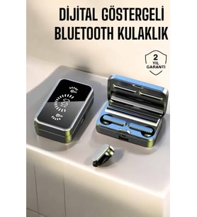 Aynalı Bluetooth Kulaklık Telefon Standlı Dijital Göstergeli