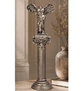 Antik Yunan Başsız Venüs Nike Heykeli & Sütun Heykeli Taş Döküm Antik Heykel Biblo 38 Cm