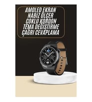 Mey İthalat® Çoklu Kordon Hediyeli Akıllı Saat Çağrı Cevaplama Müzik Dinleme Dokunmatik Ekran
