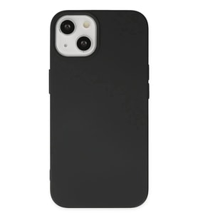 Newface Apple iPhone 14 Plus Kılıf Nano içi Kadife Silikon - Siyah