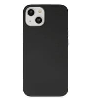 Newface Apple iPhone 14 Plus Kılıf Nano içi Kadife Silikon - Siyah
