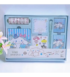 Kuromi Diy  Anime Karikatür Sanrio Günlüğü Çizim Graffiti Not defteri Çıkartmaları Kalem  Kırtasiy Set