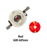 1 Watt 350mA Kırmızı Power Led PCB 10 Adet