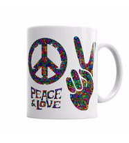 Zafer Ve Barış İşareti Peace Lowe Kupa Bardak Porselen