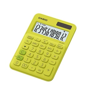 Casio MS-20UC-YG 12 Hane Sarı Masa Üstü Hesap Makinesi